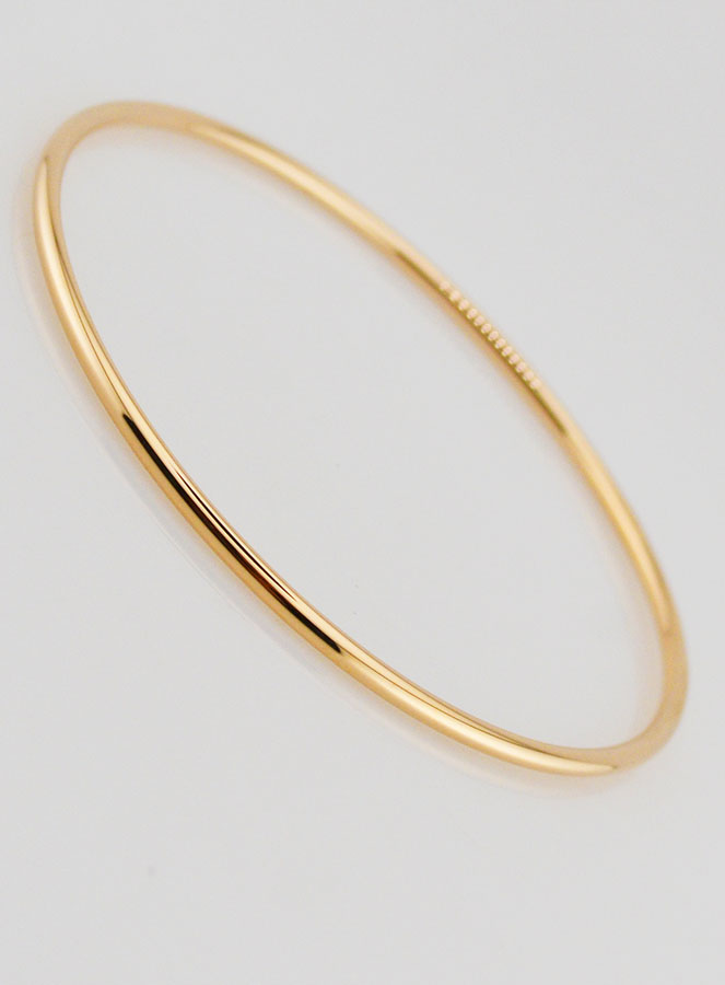 Bracelet Jonc en Plaqué Or - 62mm (pic 3)