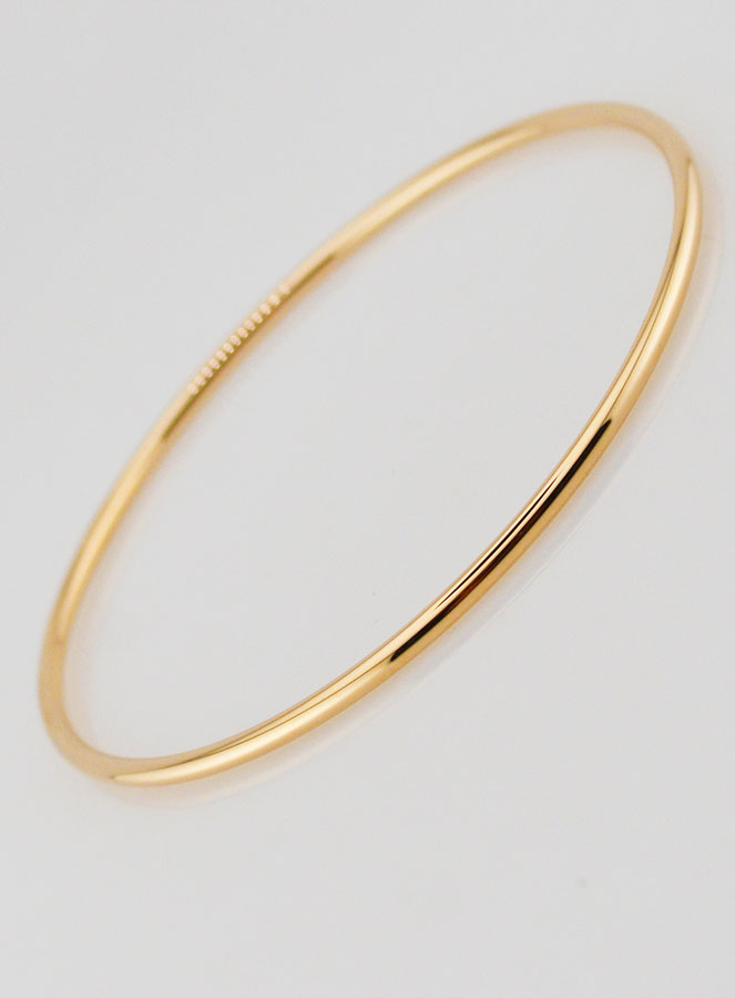Bracelet Jonc en Plaqué Or - 62mm (pic 4)