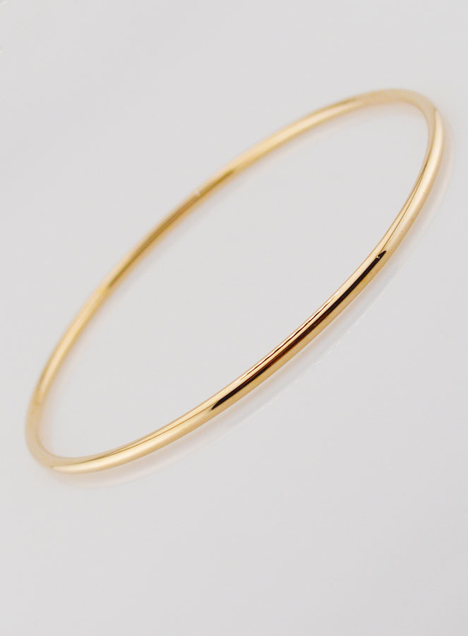 Bracelet Jonc en Plaqué Or - 66mm (pic 4)