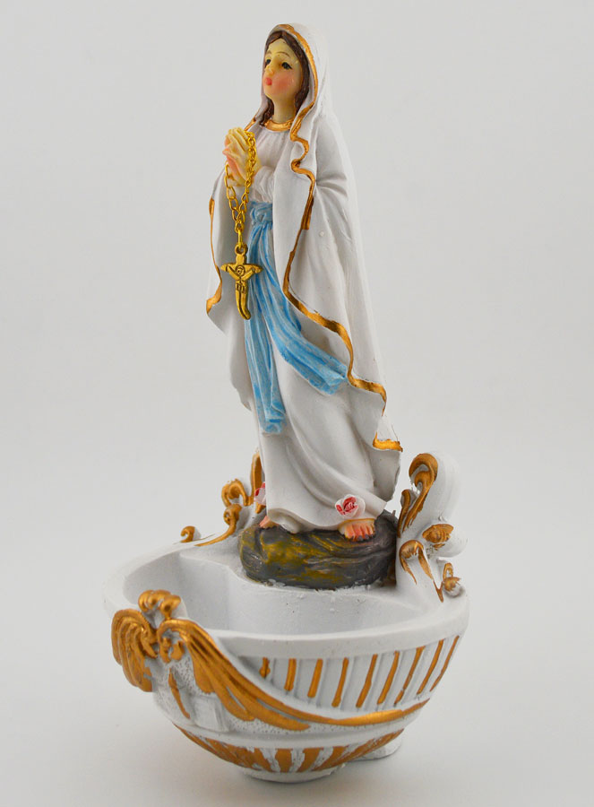 Bénitier de Notre Dame de Lourdes - 16cm (pic 2)