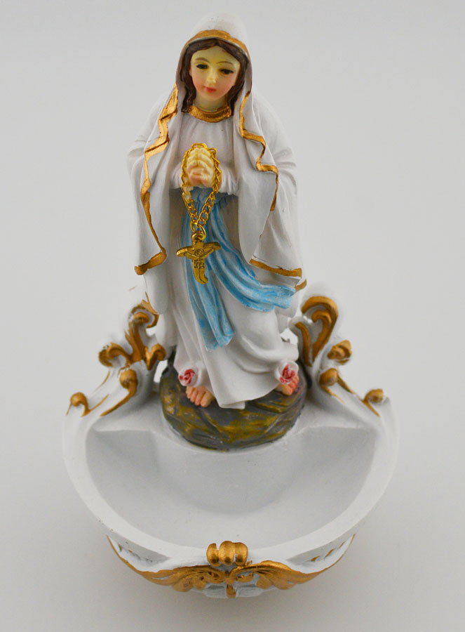 Bénitier de Notre Dame de Lourdes - 16cm (pic 3)