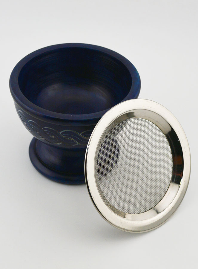 Brûle-Encens en Steatite - 9cm (pic 3)