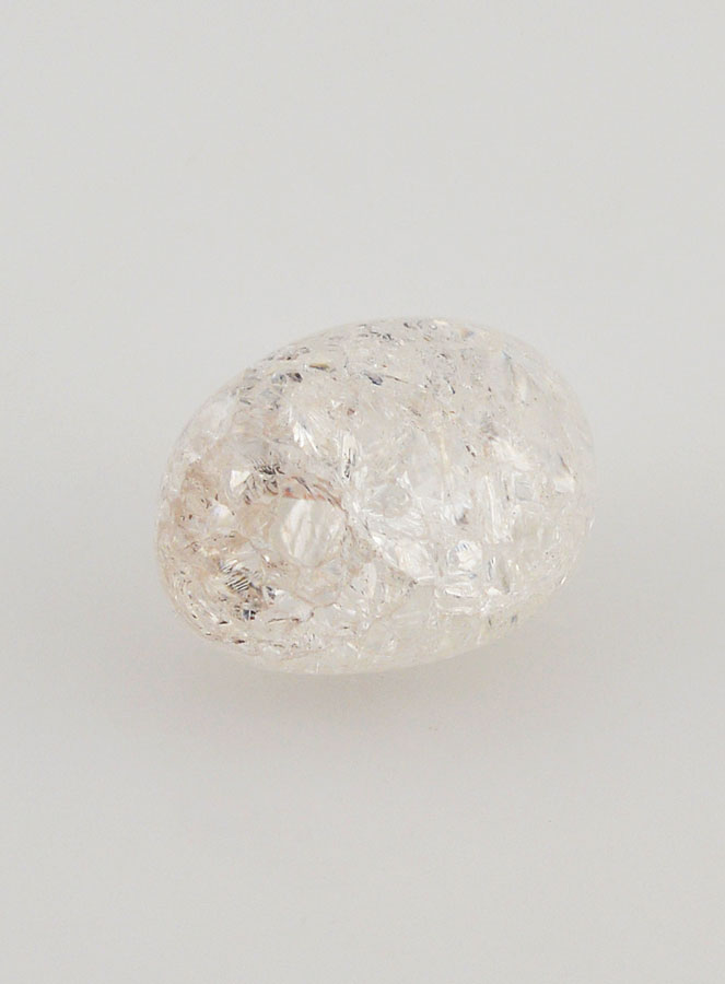 Pierre Roulée de Cristal de Roche Craquelé - 3cm (pic 3)