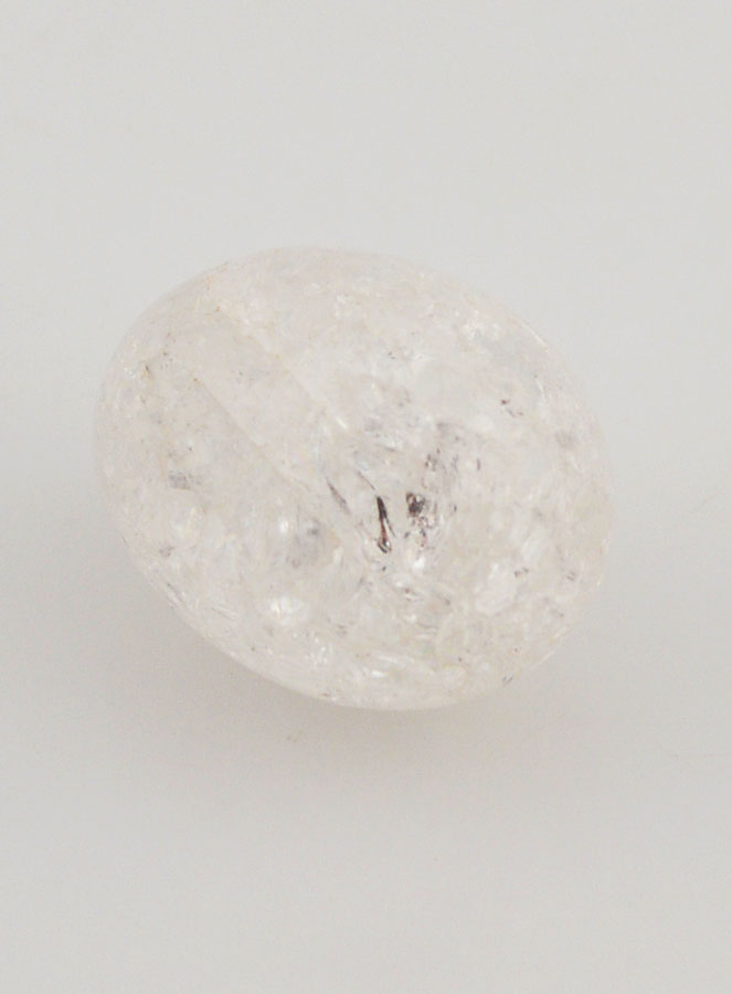 Pierre Roulée de Cristal de Roche Craquelé - 3cm (pic 4)