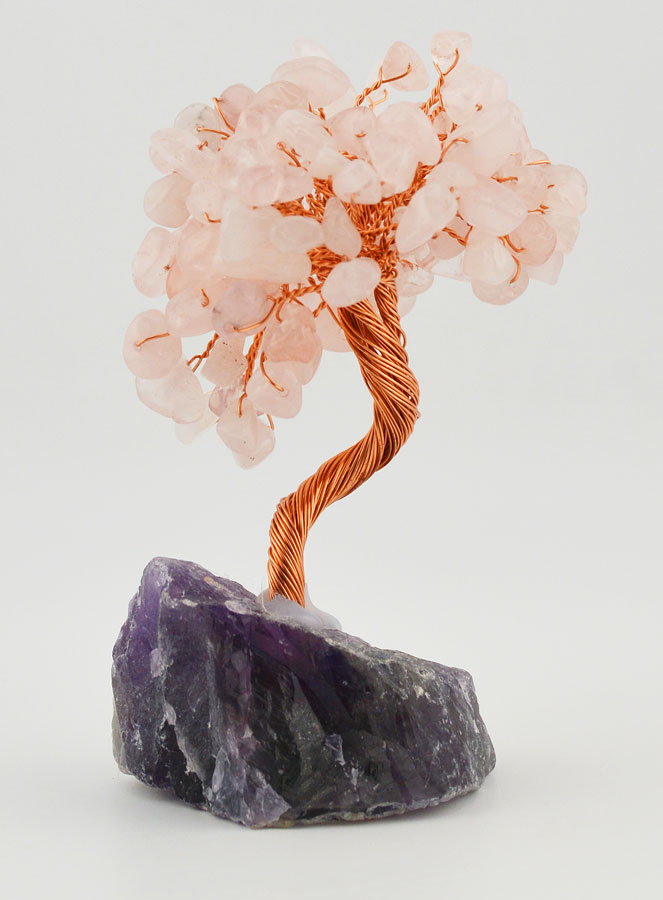 Arbre de Vie Quartz Rose & Améthyste - 12cm (pic 1)