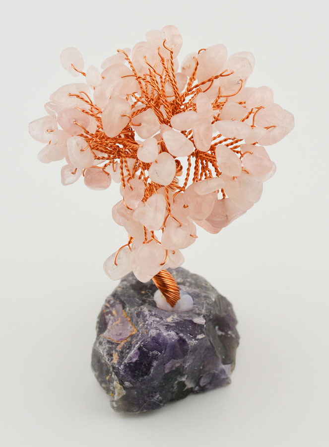 Arbre de Vie Quartz Rose & Améthyste - 12cm (pic 2)