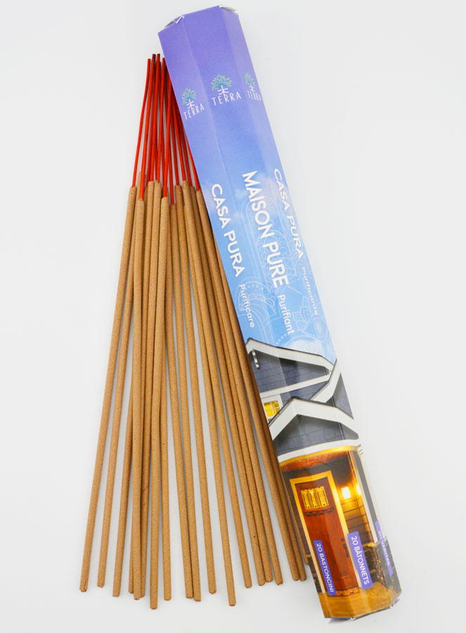 Encens en Bâtonnets Maison Pure 20g - Sans Charbon (pic 1)