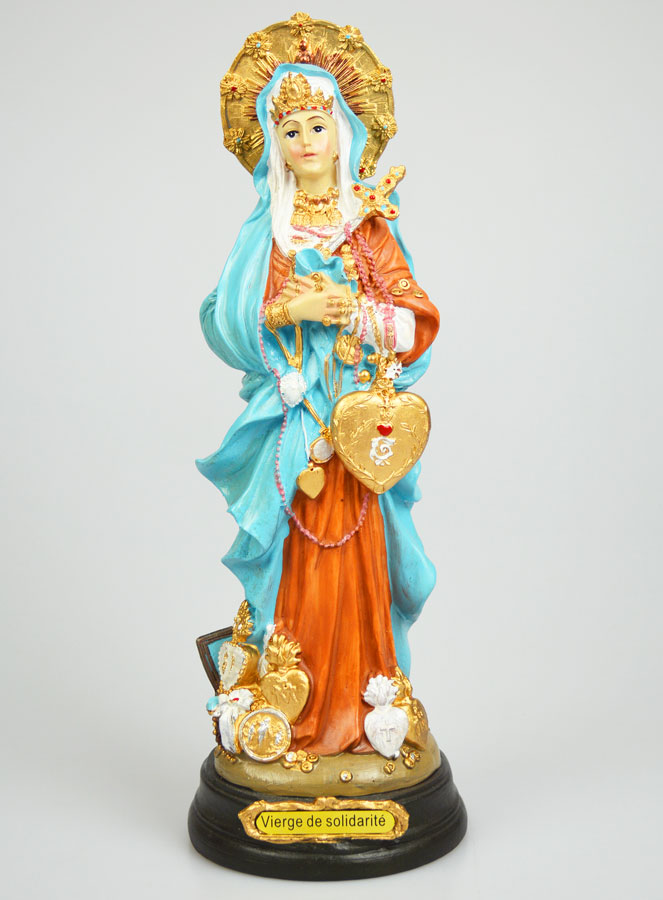 Statue Religieuse de Notre Dame des Solidarités - 30cm (pic 1)