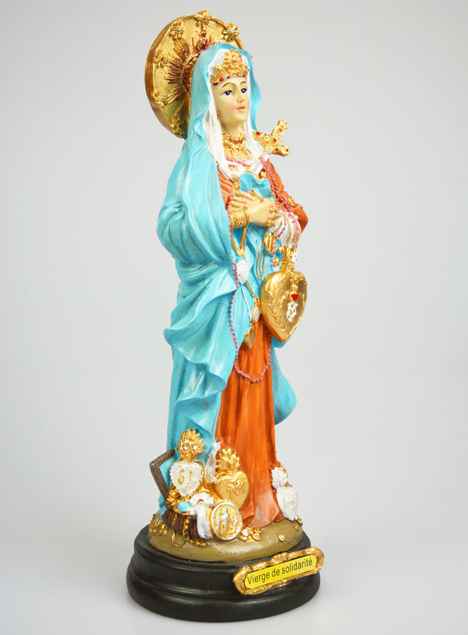 Statue Religieuse de Notre Dame des Solidarités - 30cm (pic 2)