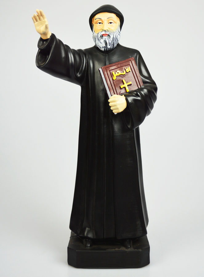 Statue Religieuse de Saint Charbel 30cm (pic 1)