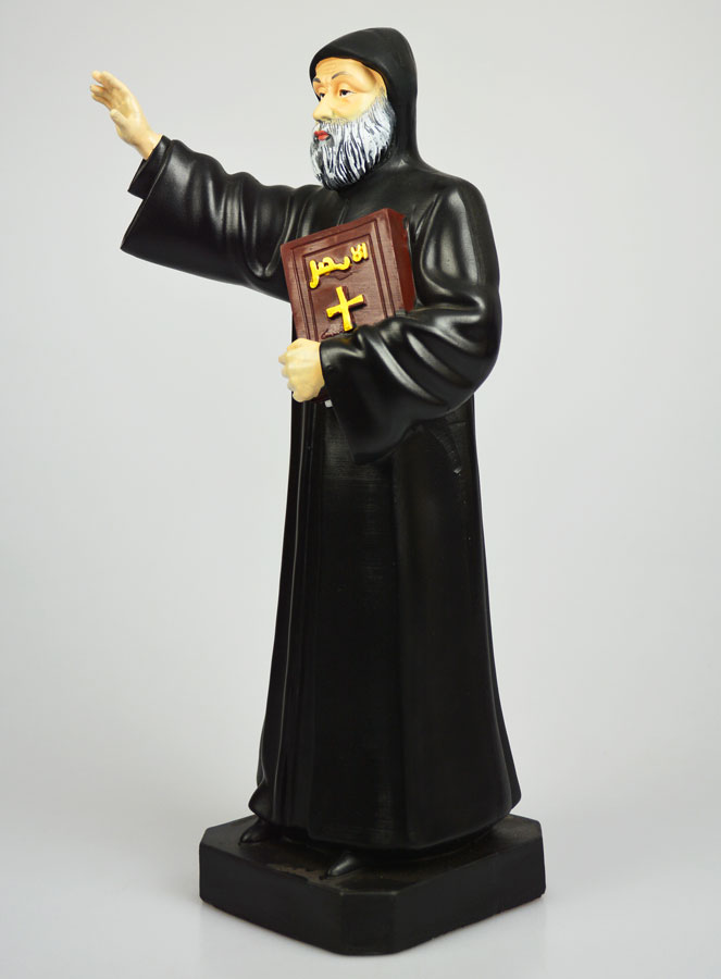 Statue Religieuse de Saint Charbel 30cm (pic 2)