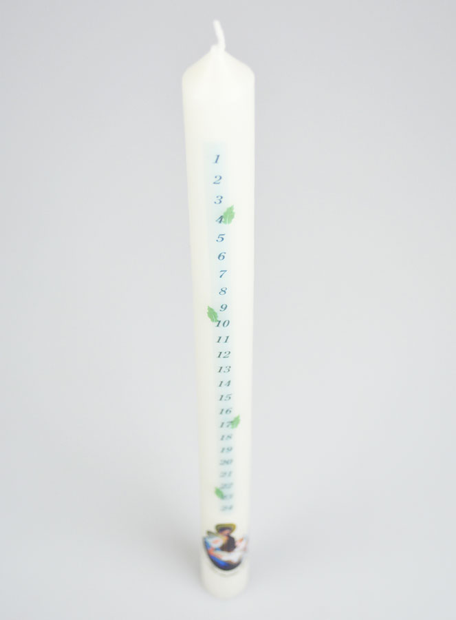 Bougie de l'Avent - Blanche (pic 2)