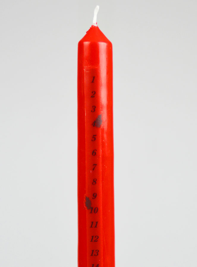 Bougie de l'Avent - Rouge (pic 4)