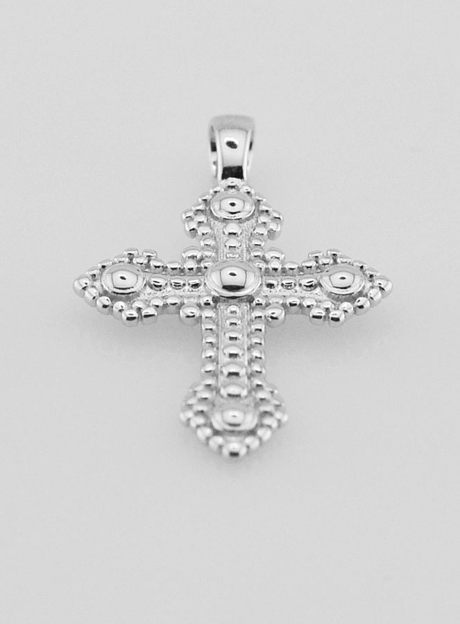 Pendentif Croix Orthodoxe en Argent 925/1000 - 20mm (pic 2)