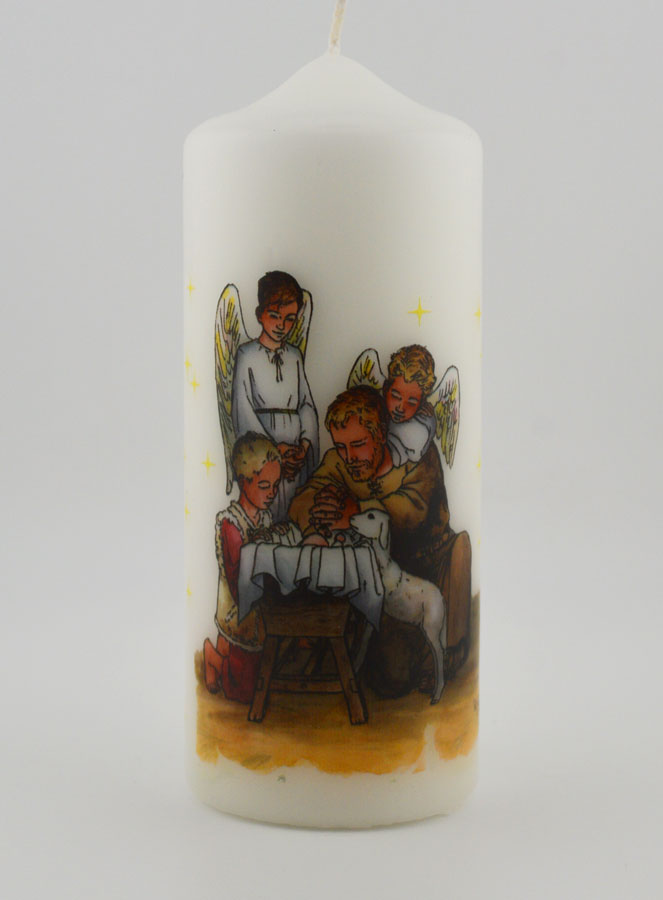 Cierge Bougie d'Eglise de Saint Joseph à la Crèche (pic 1)