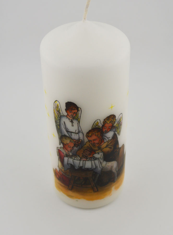 Cierge Bougie d'Eglise de Saint Joseph à la Crèche (pic 2)