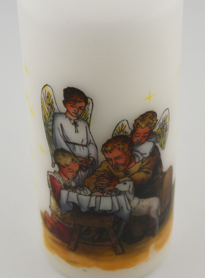 Cierge Bougie d'Eglise de Saint Joseph à la Crèche (pic 4)