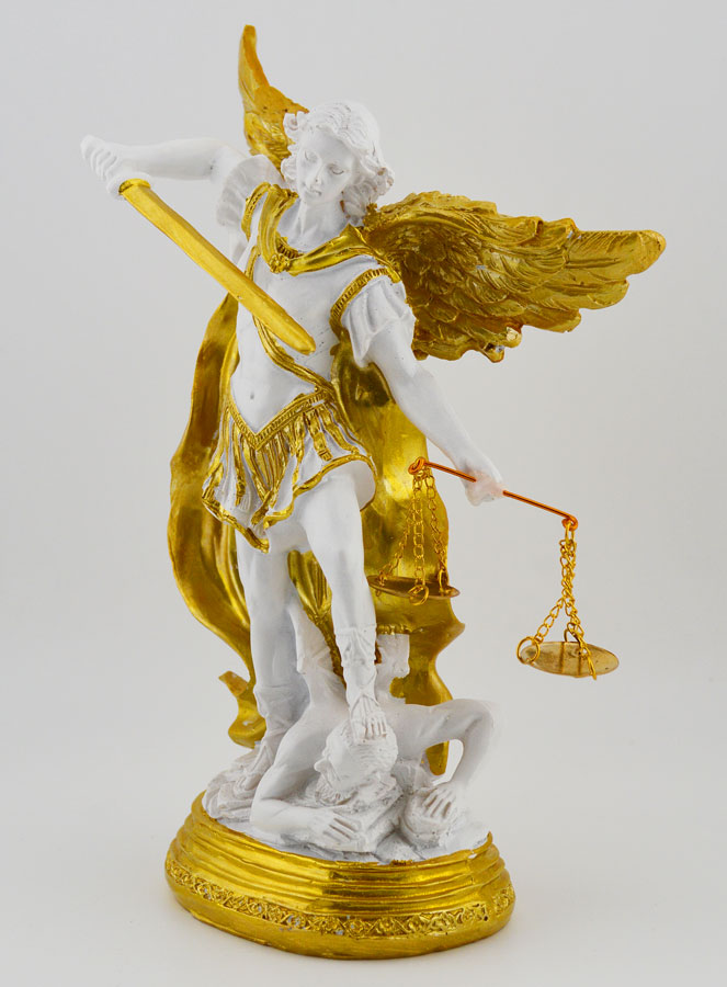 Statue Religieuse de Saint Michel avec Balance  -  20cm (pic 2)