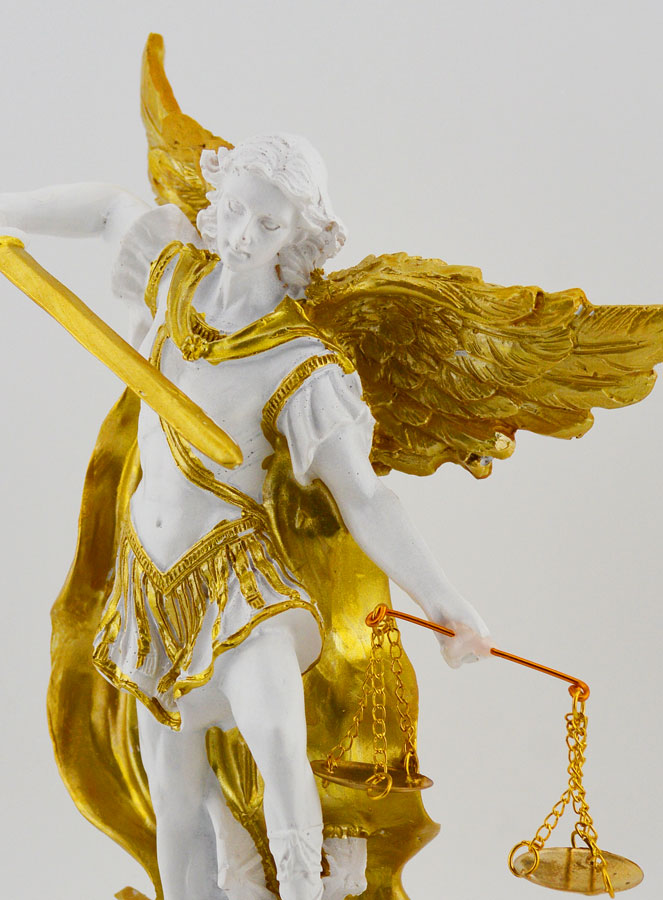 Statue Religieuse de Saint Michel avec Balance  -  20cm (pic 4)