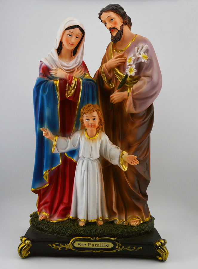 Statue Religieuse de la Sainte Famille  -  20cm (pic 1)