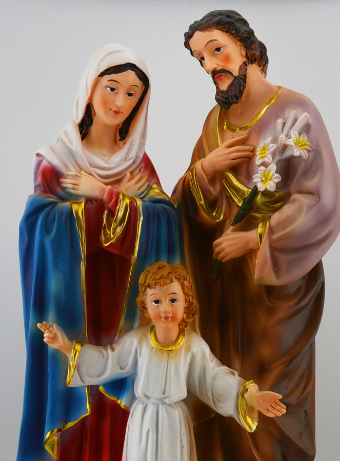 Statue Religieuse de la Sainte Famille  -  20cm (pic 3)
