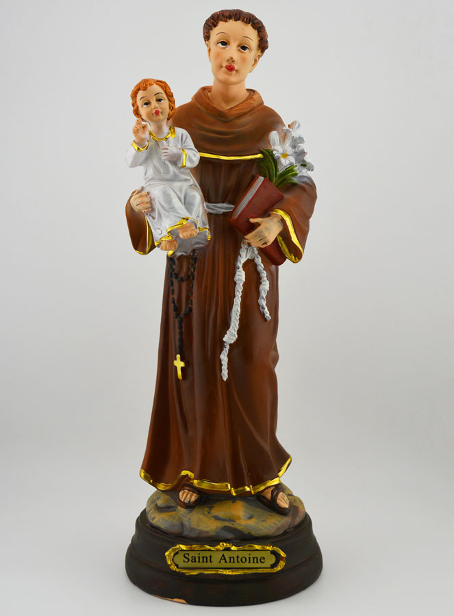 Statue de Saint Antoine de Padoue 30cm (pic 1)