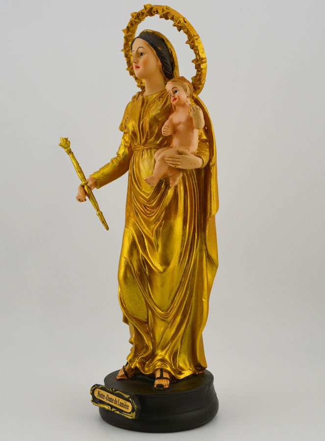 Statue de Notre Dame de Lumière - 20cm (pic 2)