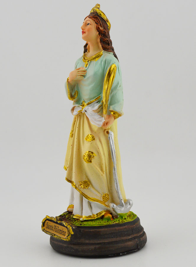 Statue Religieuse de Sainte Philomène - 12cm (pic 2)