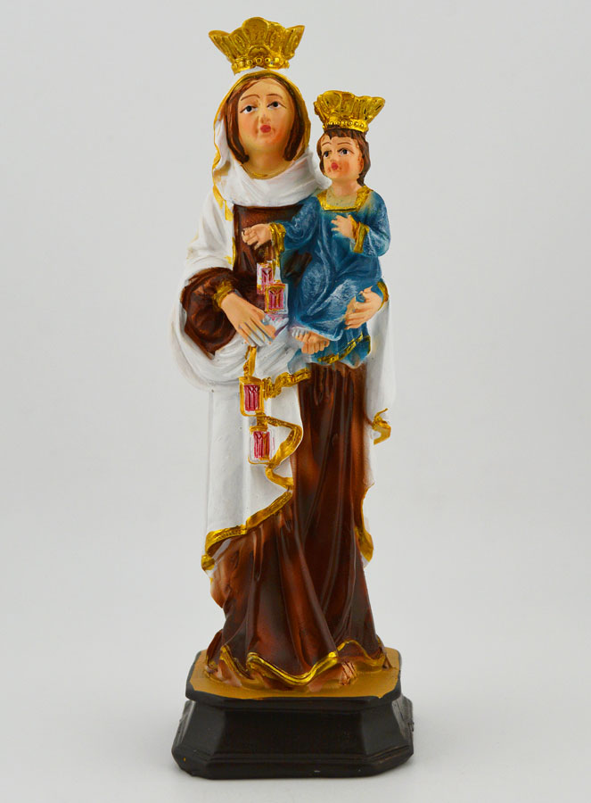 Statue Religieuse de Notre Dame du Mont Carmel - 12cm (pic 1)