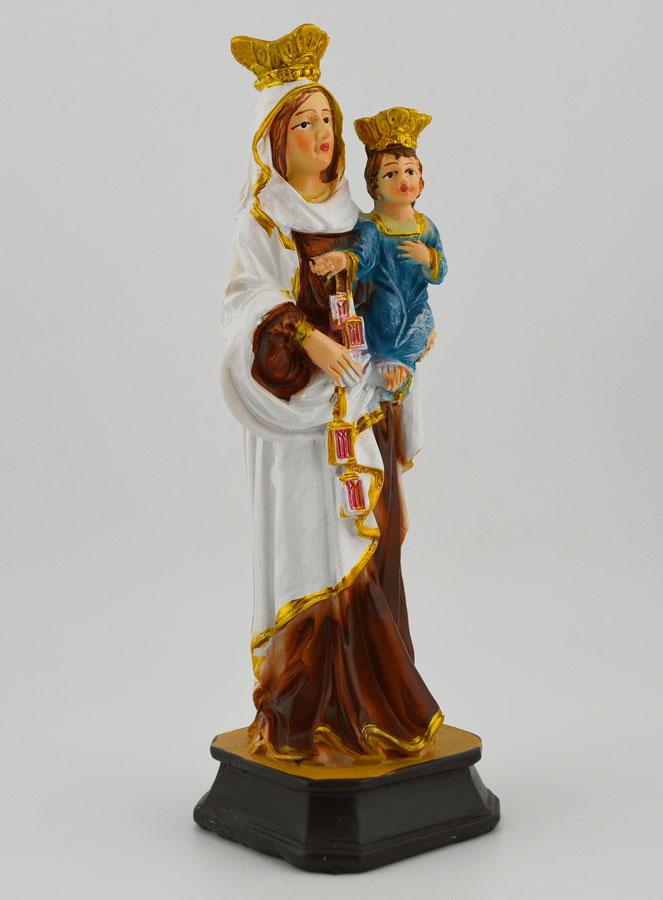 Statue Religieuse de Notre Dame du Mont Carmel - 12cm (pic 2)