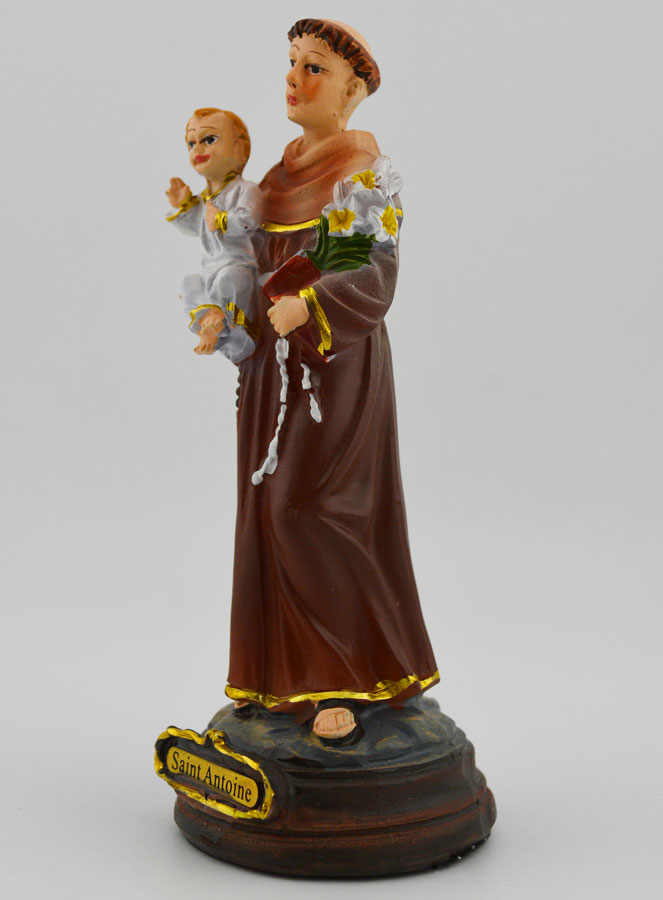 Statue de Saint Antoine de Padoue 12cm (pic 2)