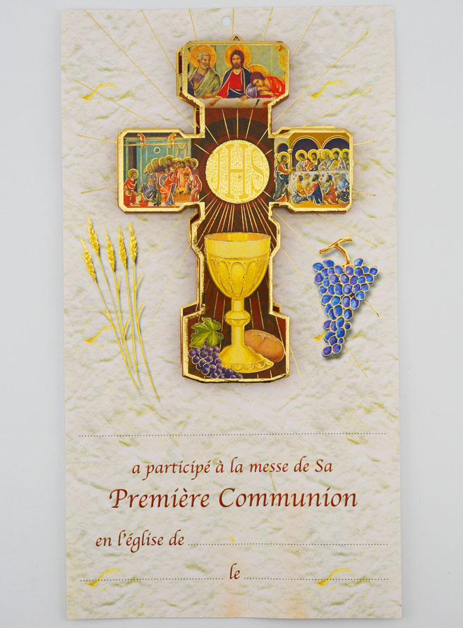 Cadeau de Communion - Croix & Certificat (pic 1)