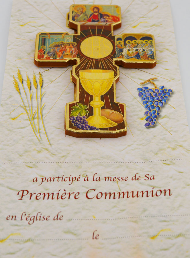 Cadeau de Communion - Croix & Certificat (pic 2)