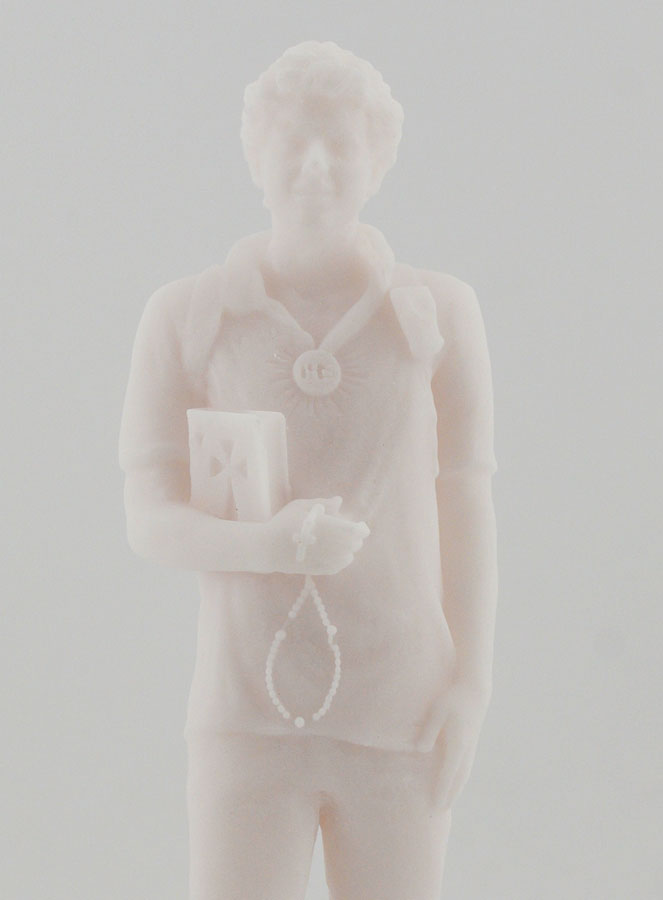 Statue en Albatre 15cm - Bienheureux Carlo Acutis (pic 3)