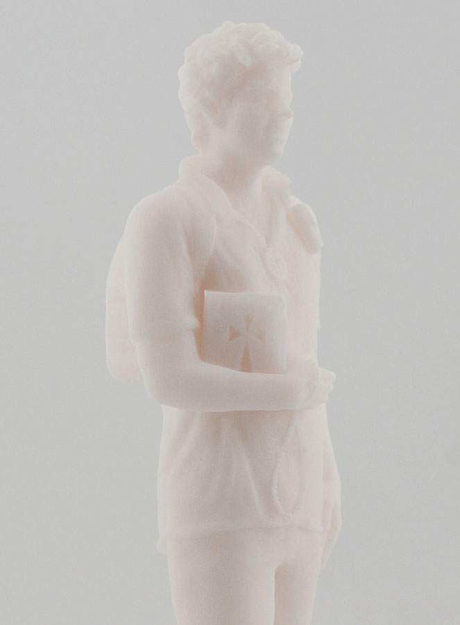 Statue en Albatre 15cm - Bienheureux Carlo Acutis (pic 4)