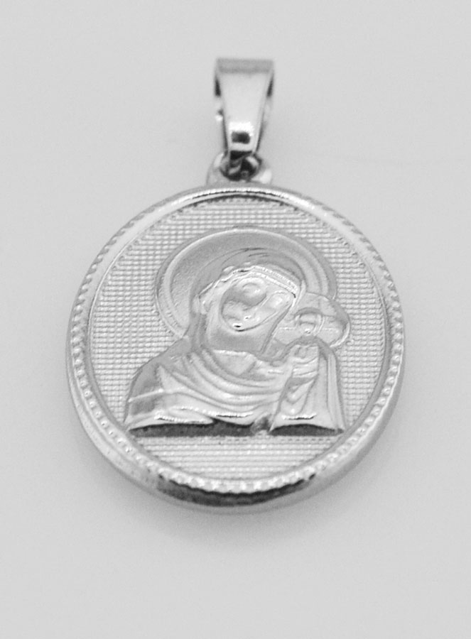 Médaille Vierge du Perpétuel Secours en Acier Inoxydable - 21mm (pic 1)