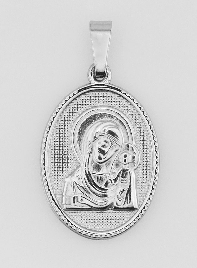 Médaille Vierge du Perpétuel Secours en Acier Inoxydable - 21mm (pic 2)