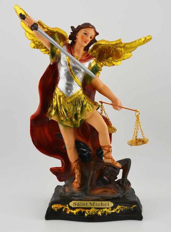 Statue Religieuse de Saint Michel Archange de la Justice - 20cm (pic 1)