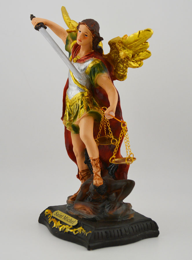 Statue Religieuse de Saint Michel Archange de la Justice - 20cm (pic 2)