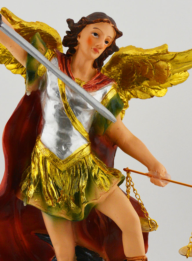 Statue Religieuse de Saint Michel Archange de la Justice - 20cm (pic 3)