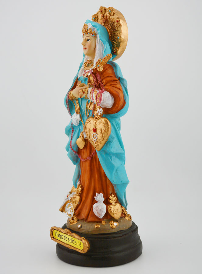 Statue Religieuse de Notre Dame des Solidarités - 20cm (pic 2)