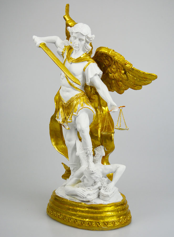 Statue Religieuse de Saint Michel avec Balance - 40cm (pic 2)