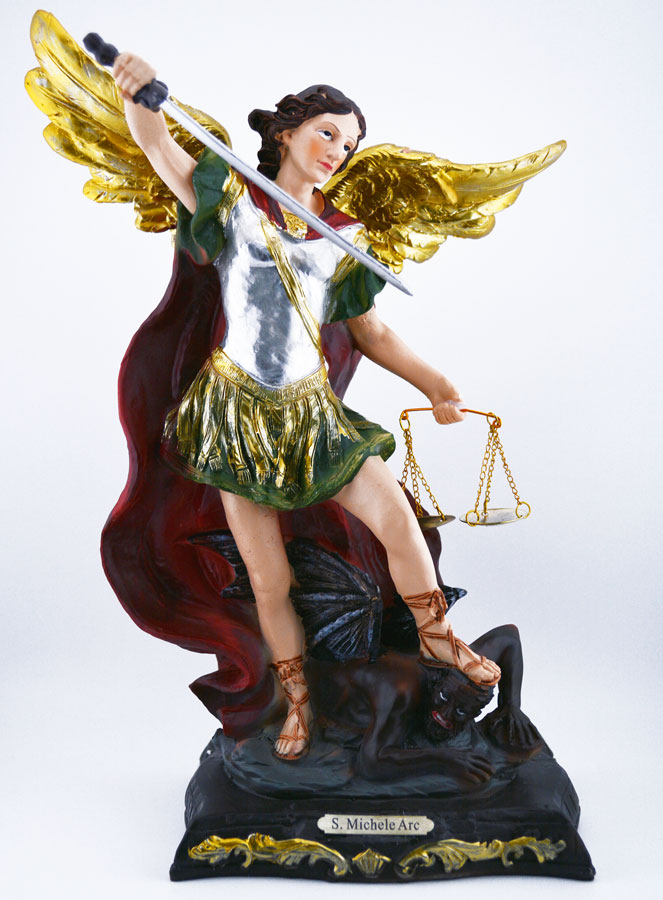 Statue Religieuse de Saint Michel Archange de la Justice - 30cm (pic 1)