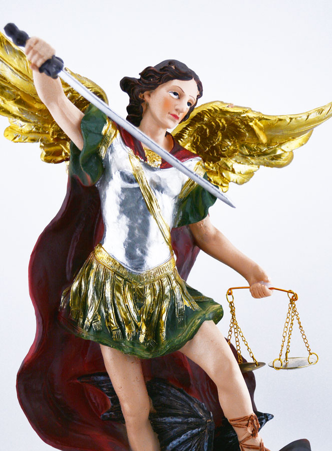 Statue Religieuse de Saint Michel Archange de la Justice - 30cm (pic 3)