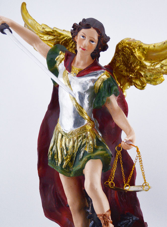 Statue Religieuse de Saint Michel Archange de la Justice - 30cm (pic 4)