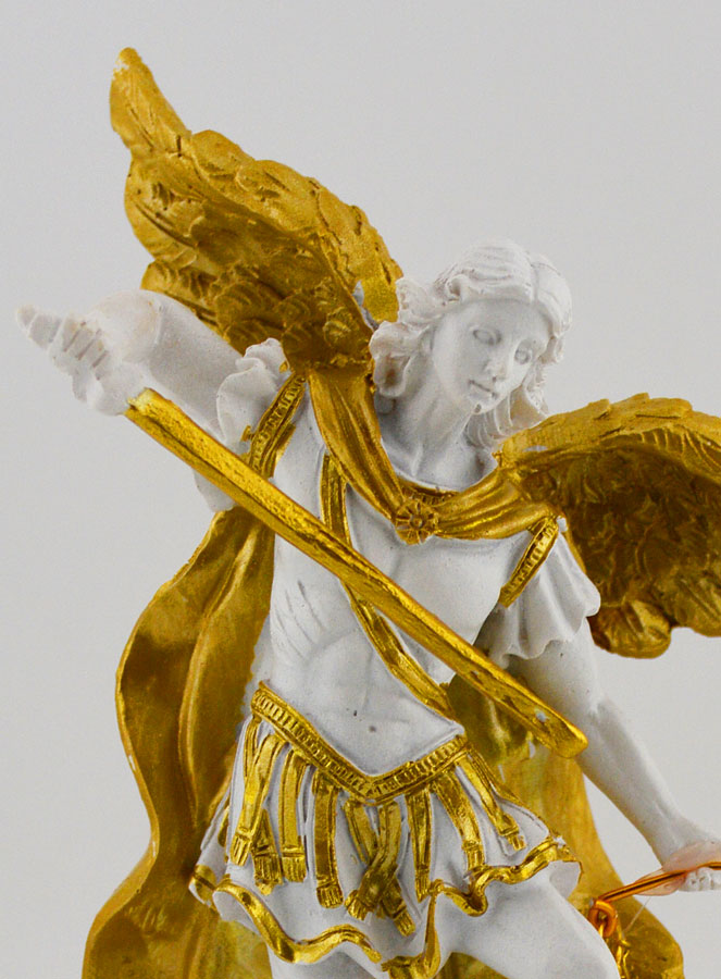 Statue Religieuse de Saint Michel avec Balance - 14cm (pic 3)