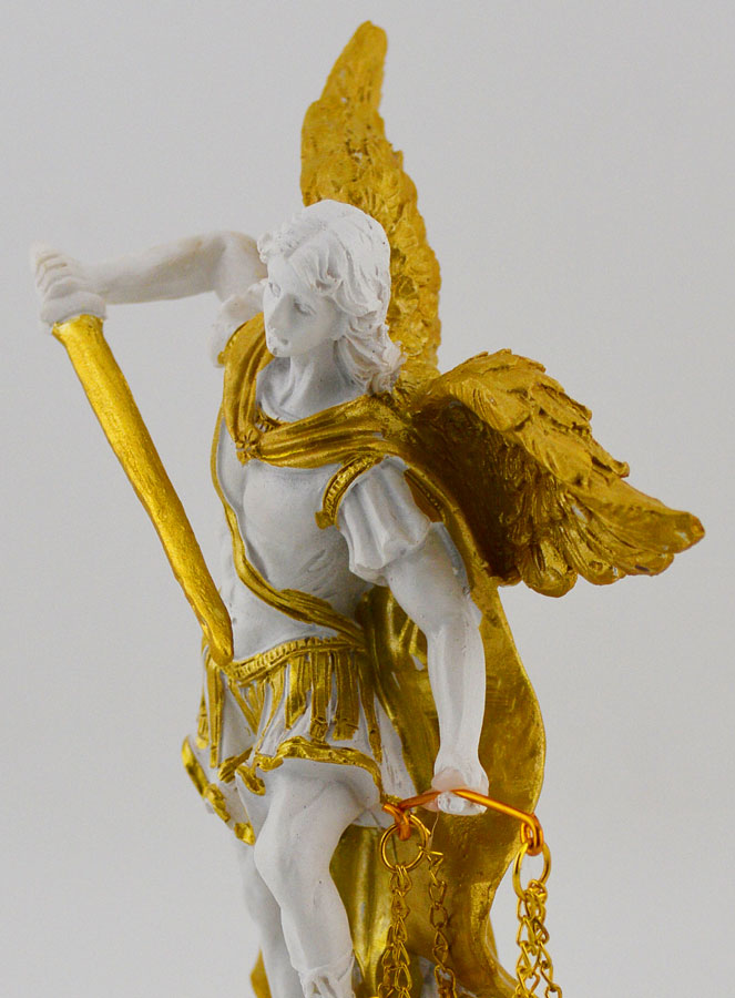 Statue Religieuse de Saint Michel avec Balance - 14cm (pic 4)