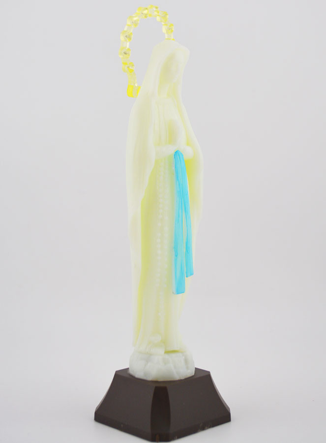 Statue Notre Dame de Lourdes Fluo - 14cm (pic 2)