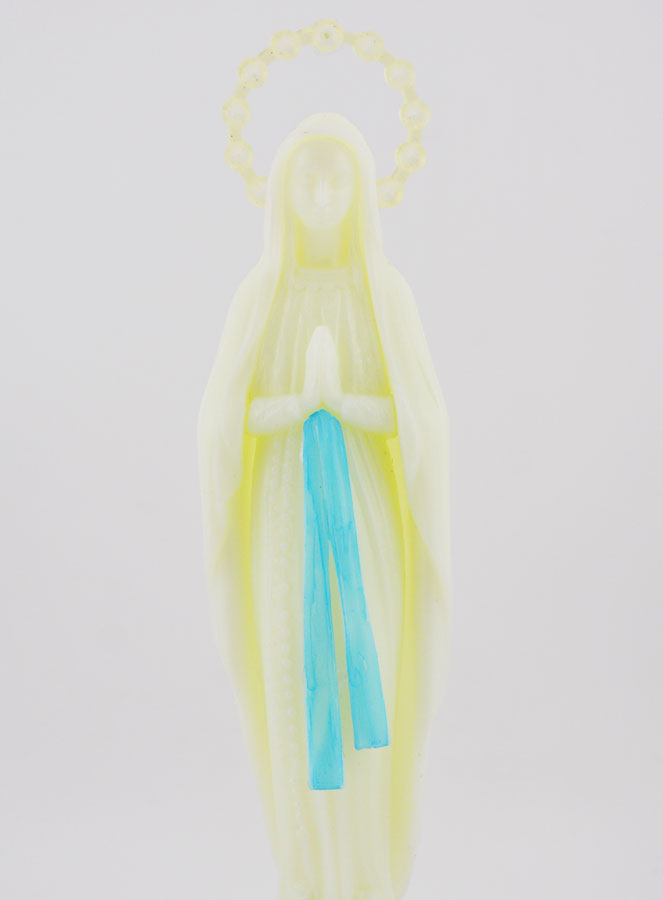 Statue Notre Dame de Lourdes Fluo - 14cm (pic 3)
