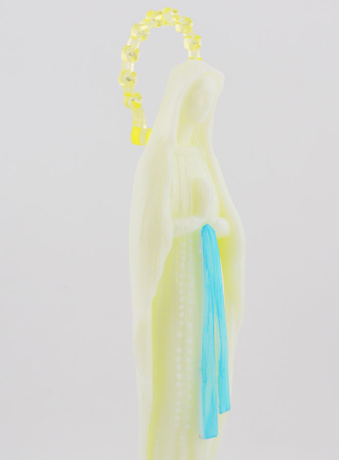 Statue Notre Dame de Lourdes Fluo - 14cm (pic 4)